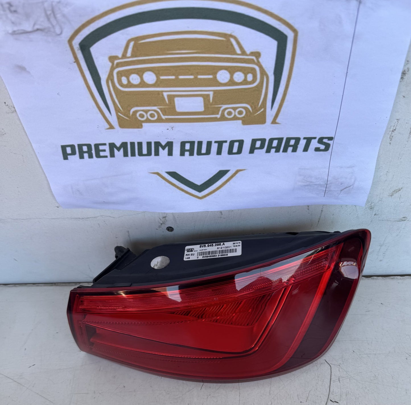 2016 Audi A3 8V Sedan Right Taillight