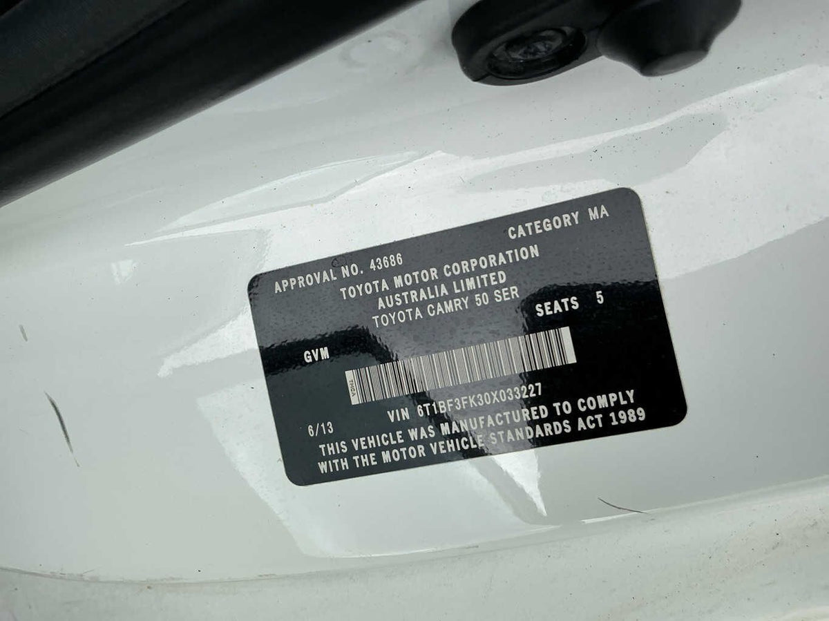 2013 Toyota Camry Altise XV50