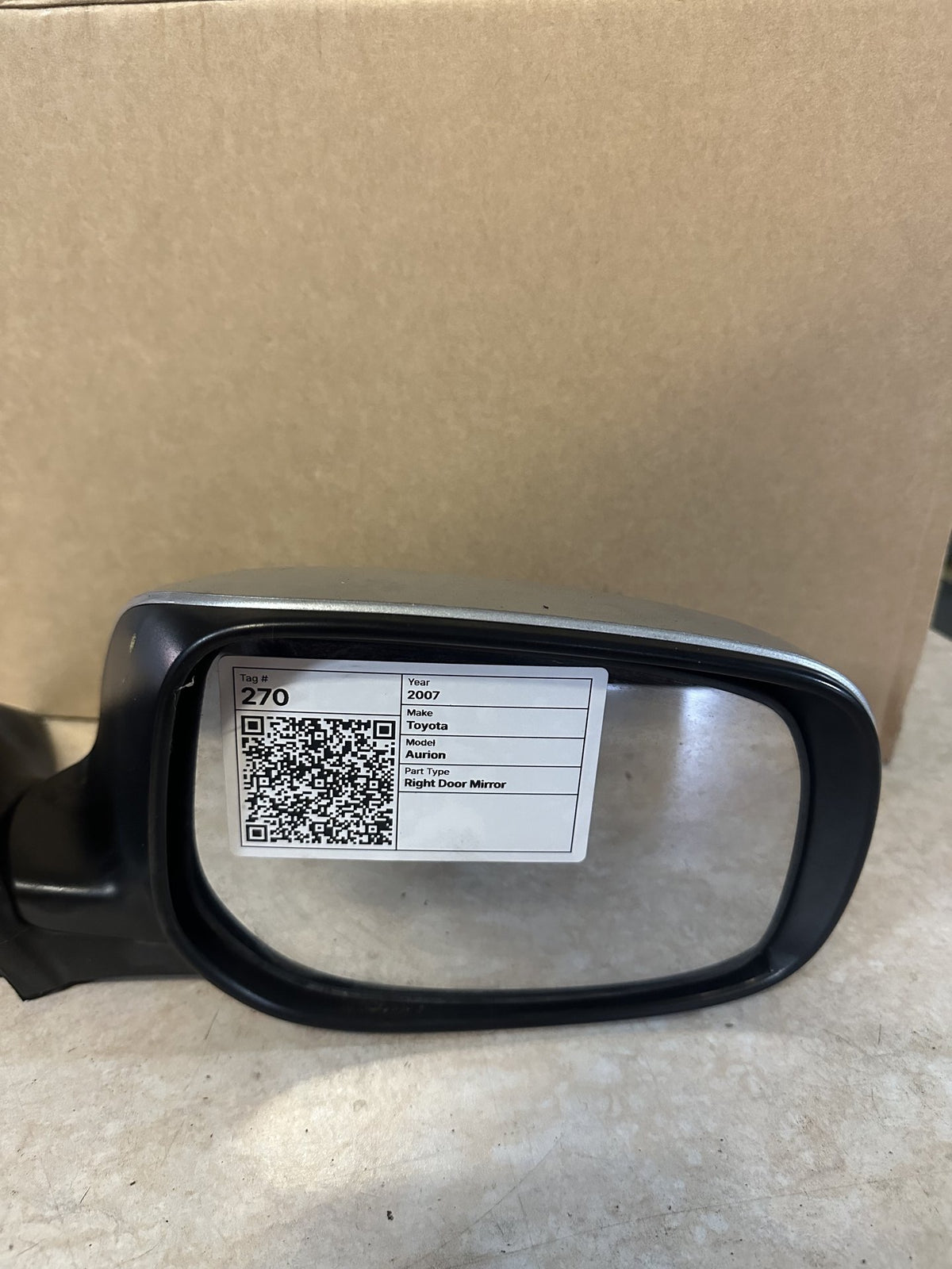 2007 Toyota Aurion Right Door Mirror 026127