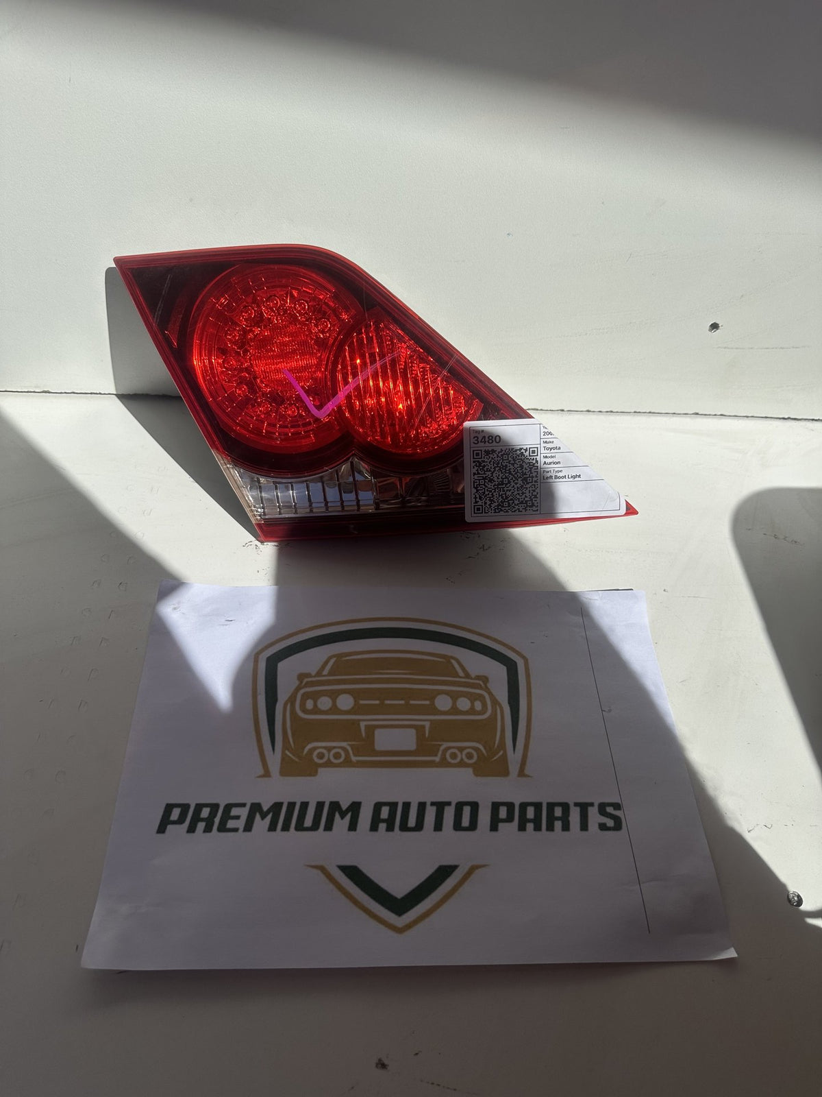 2006-2012 Toyota Aurion V40 Sedan Left Boot Light 06-124