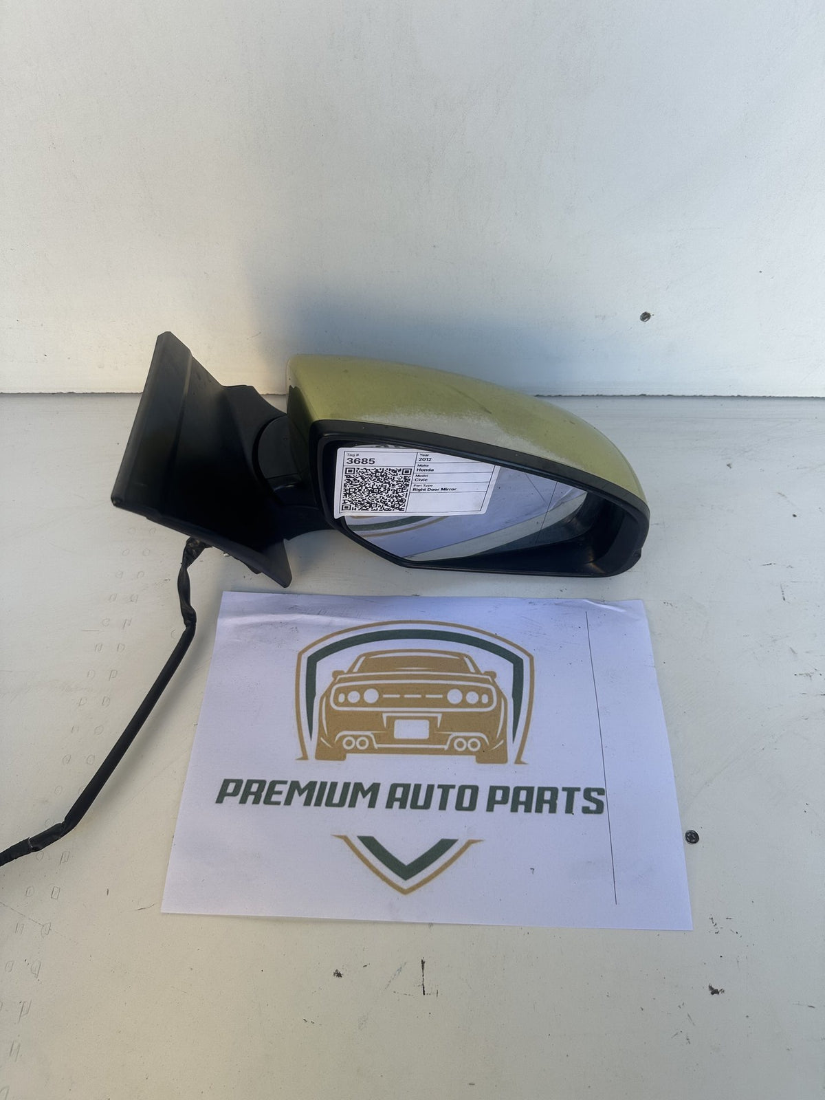 2012-2017 Honda Civic FK Hatchback Right Door Mirror 021157