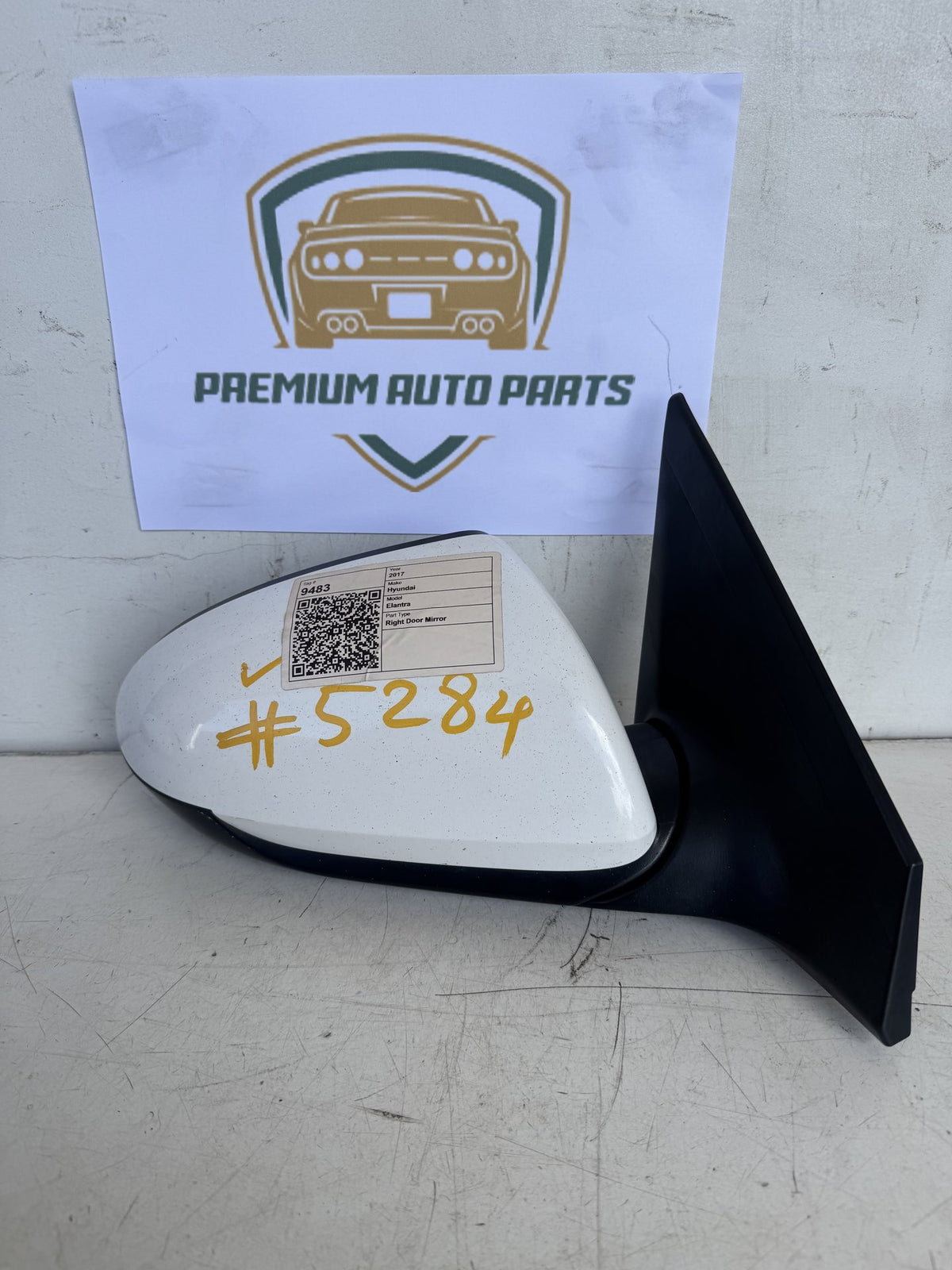 2017 Hyundai Elantra Right Door Mirror