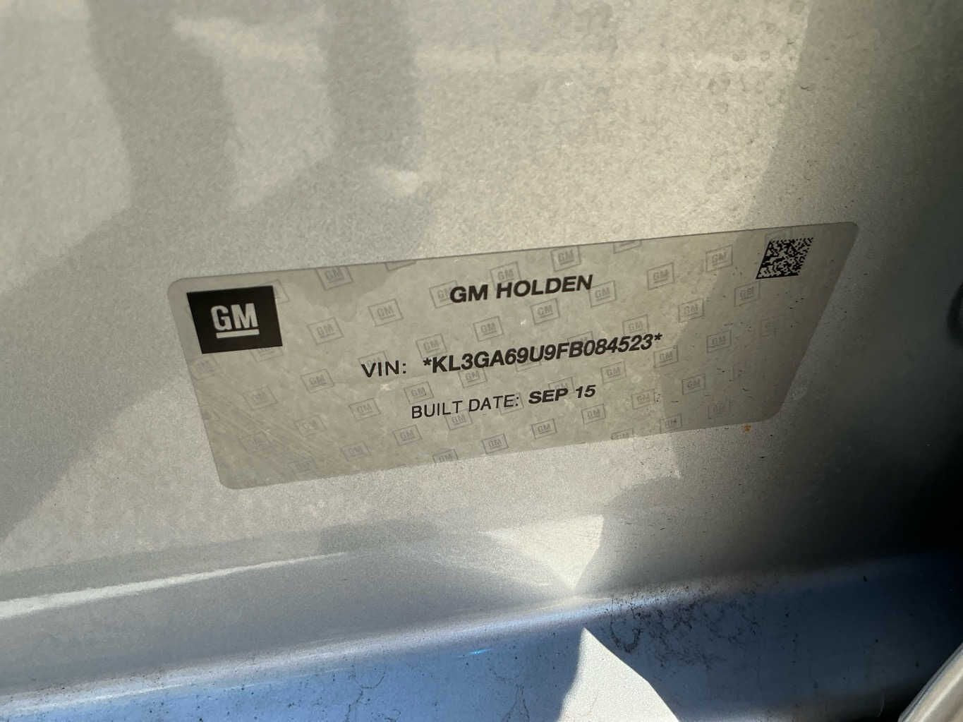 2015 Holden Malibu CD EM