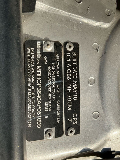 2010 Honda Accord  CUSedan 
Honda
Accord