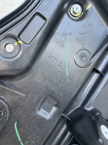 2015 Mazda Mazda2 Hatchback Left Rear Window Regulator/Motor