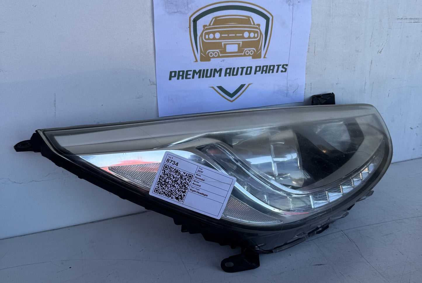 2017 Hyundai Accent RB Hatchback Right Headlight