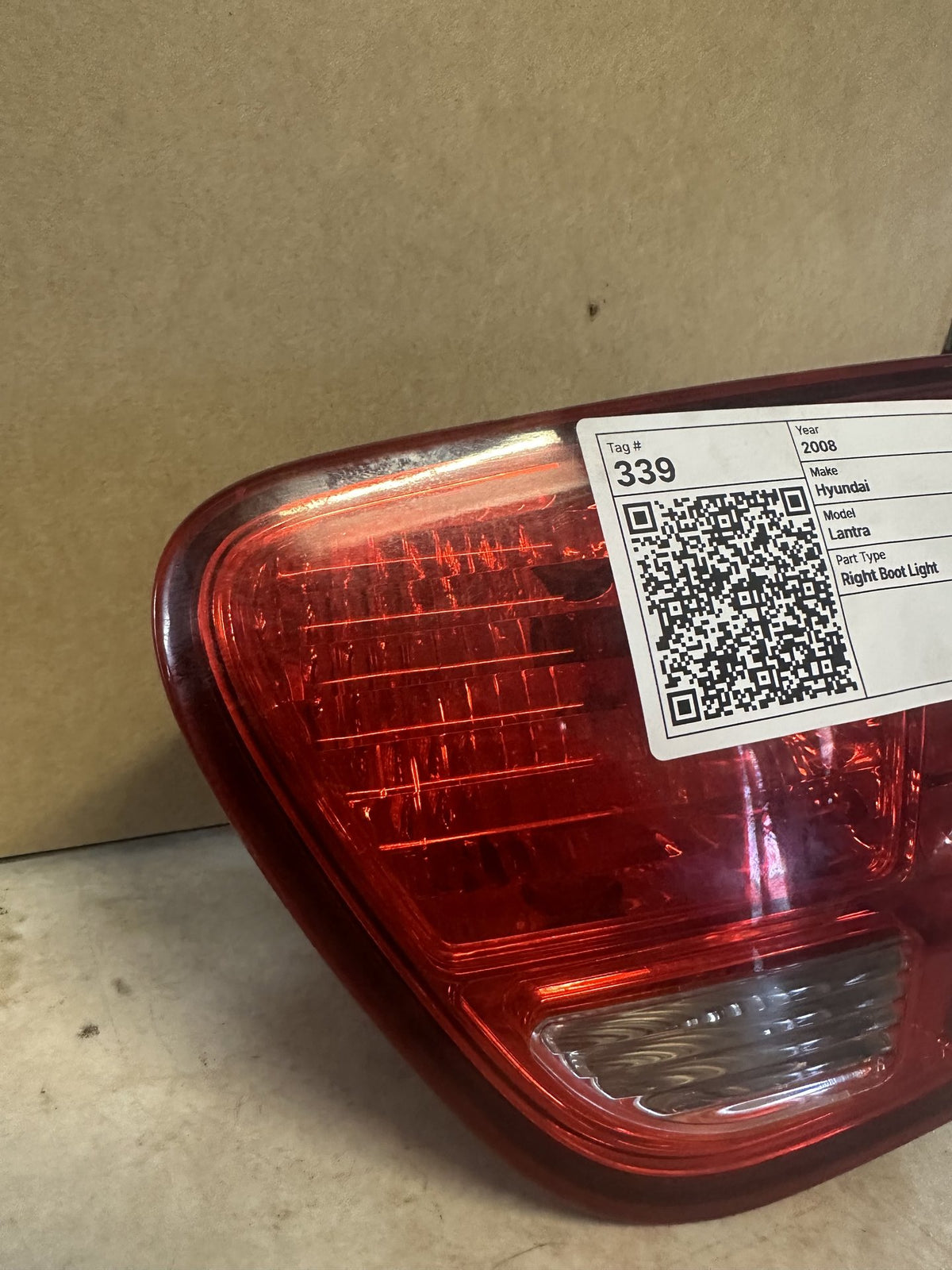 2008 Hyundai Elantra Sedan Right Boot Light 924042H01
