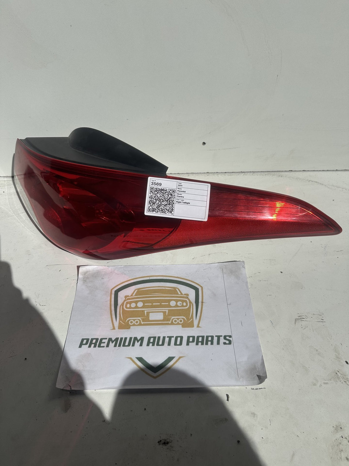 2011-2016 Hyundai Elantra MD Sedan Right Taillight 92402-3X0