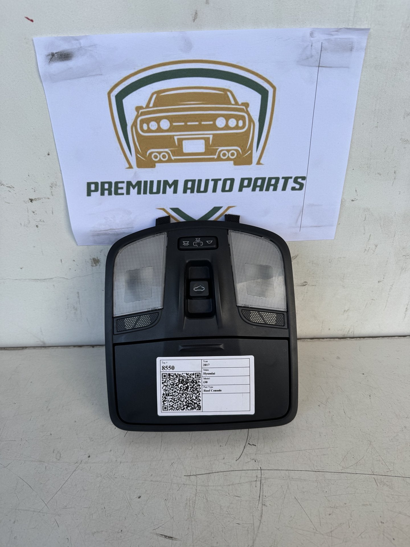 2017 Hyundai i30 Hatchback Roof Console