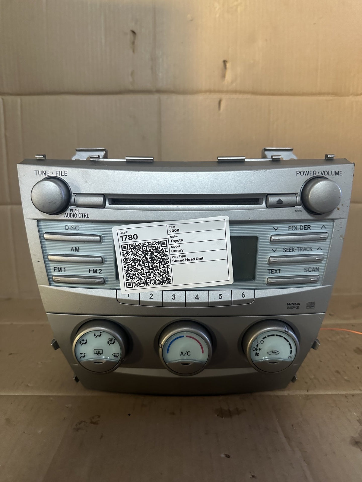 2008 Toyota Camry XV40 Sedan Stereo Head Unit 8612006270