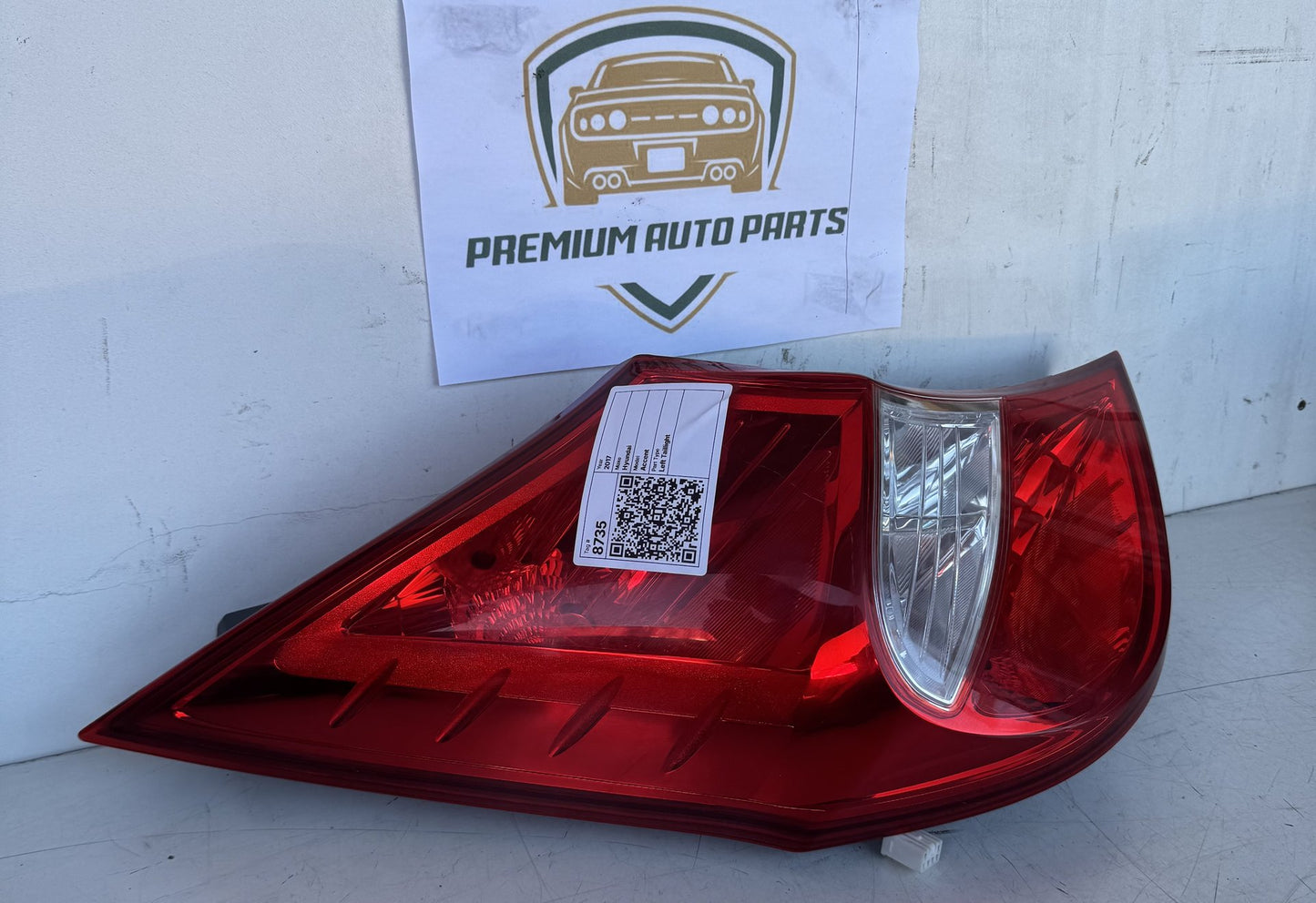 2017 Hyundai Accent RB Hatchback Left Taillight