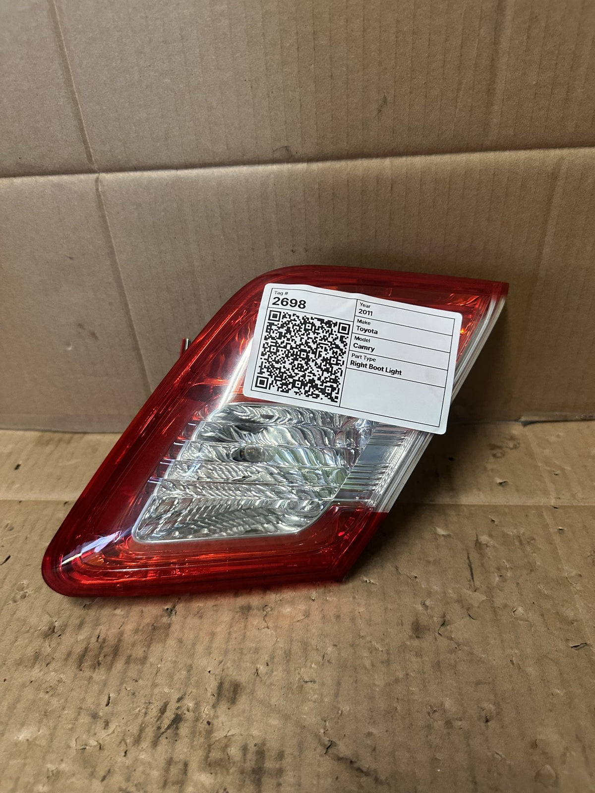 2011 Toyota Camry - Right Boot Light