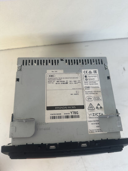 2018 Kia Cerato LD Sedan Stereo Head Unit 96170-A7BG0WK