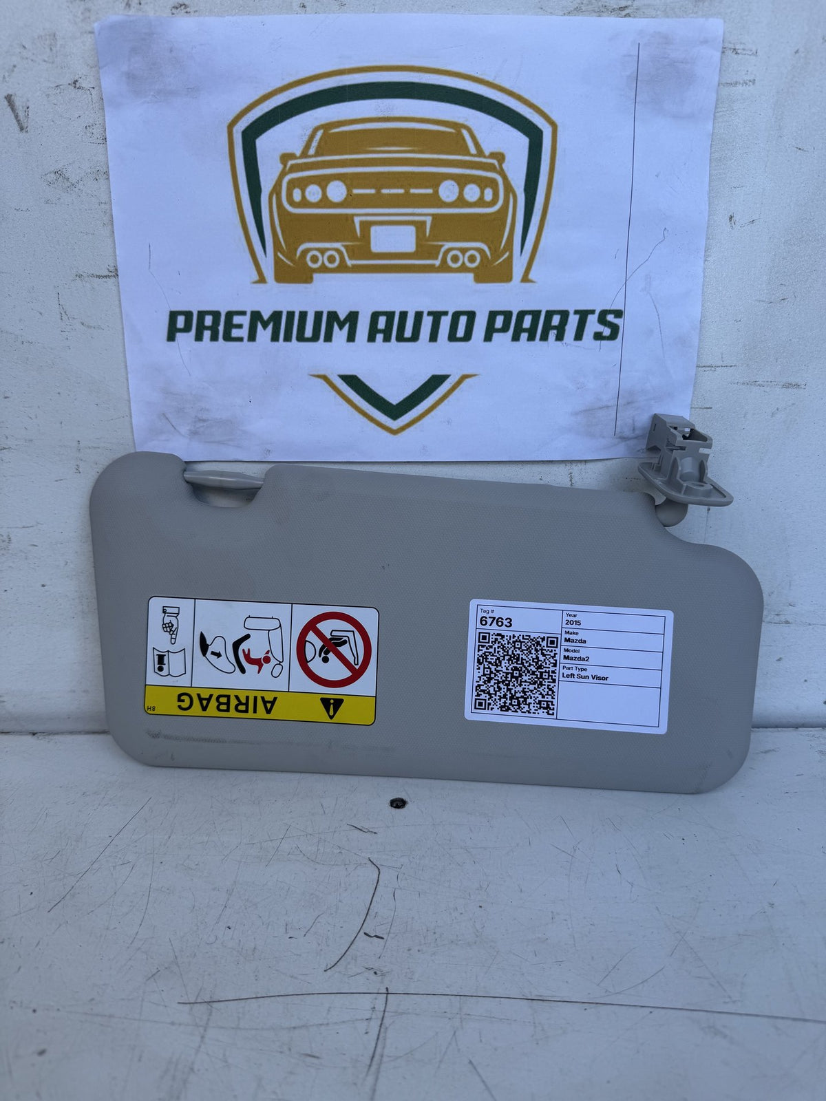 2015 Mazda Mazda2 Hatchback Left Sun Visor