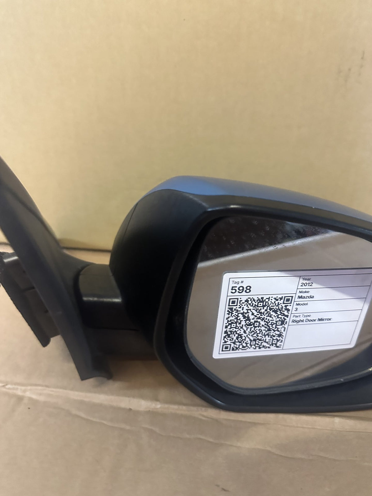 2012 Mazda 3 3 Hatchback Right Door Mirror 022684