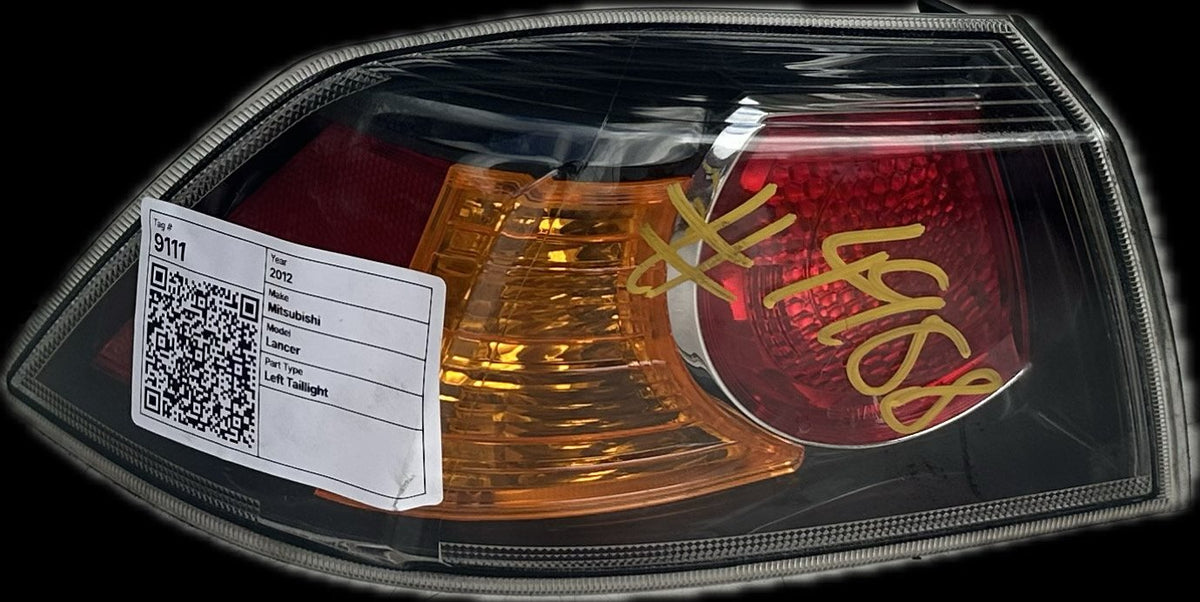 2012 Mitsubishi Lancer Sedan Left Taillight