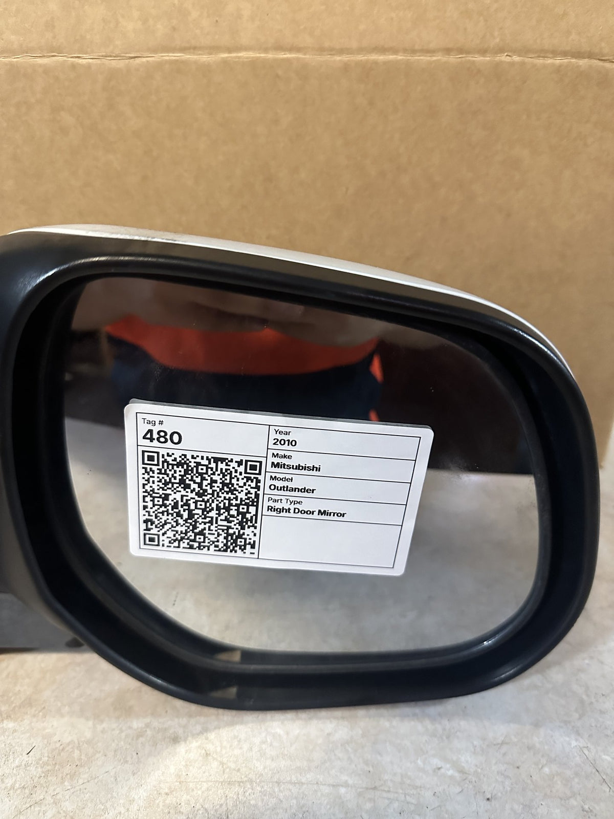 2010 Mitsubishi Outlander Outlander Station Wagon Right Door Mirror 022588