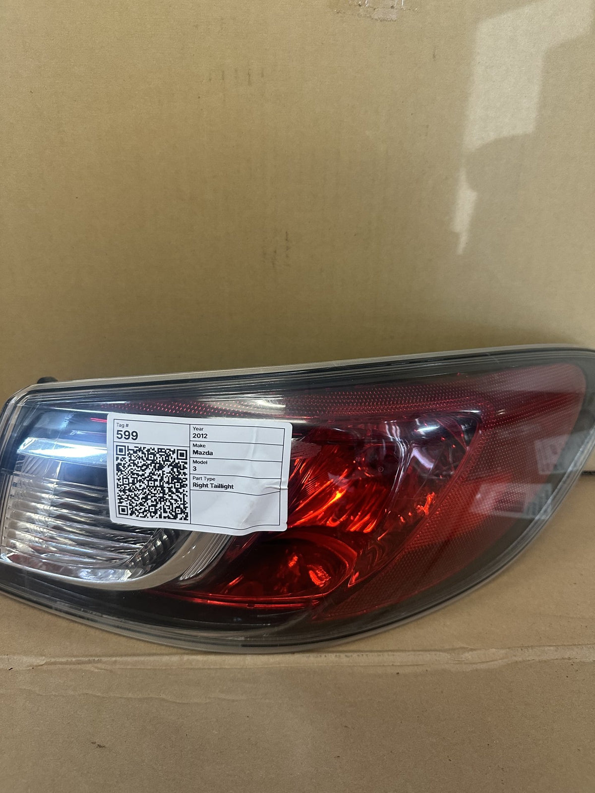 2012 Mazda 3 - Right Taillight