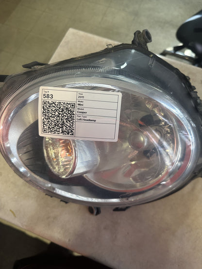 2011-2015 MINI Cooper R59 Convertible Left Headlight 16081804