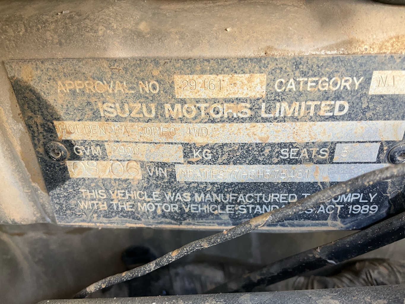 2006 Holden Rodeo LX RA