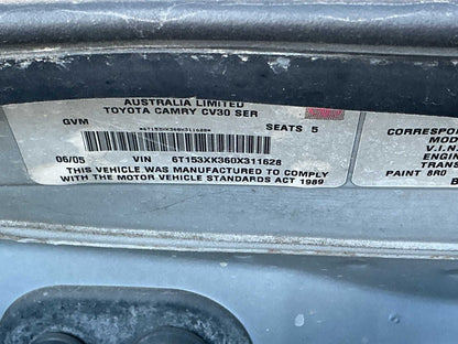 2005 Toyota Camry Altise XV30
