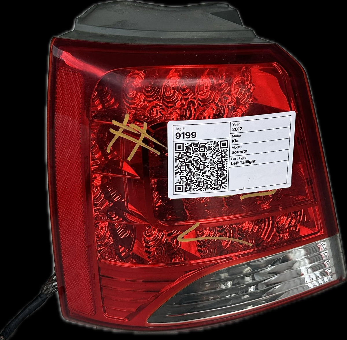 2012 Kia Sorento Station Wagon Left Taillight