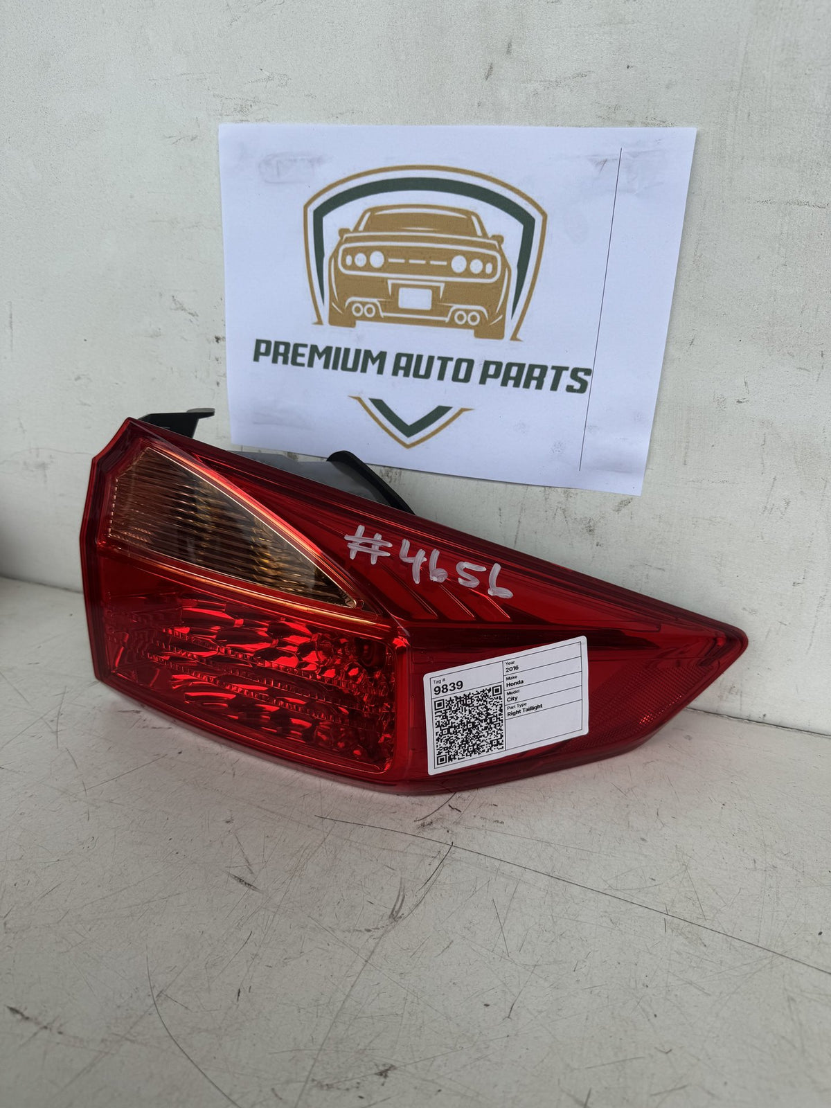 2016 Honda City Right Taillight