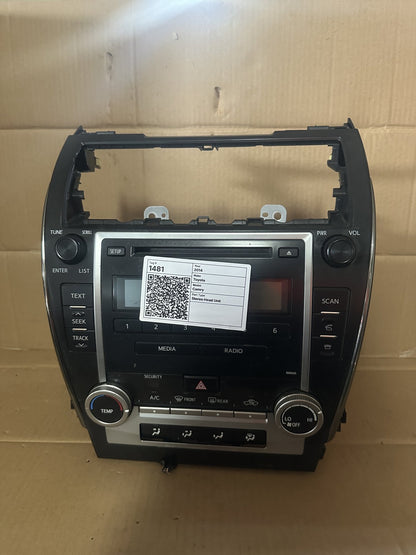 Stereo Head Unit, 8612006780, 2014, Toyota, Camry