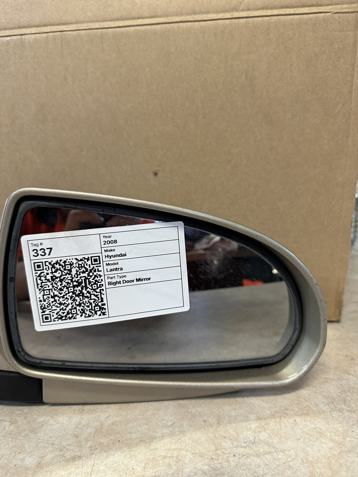 2008 Hyundai Elantra Sedan Right Door Mirror 022697