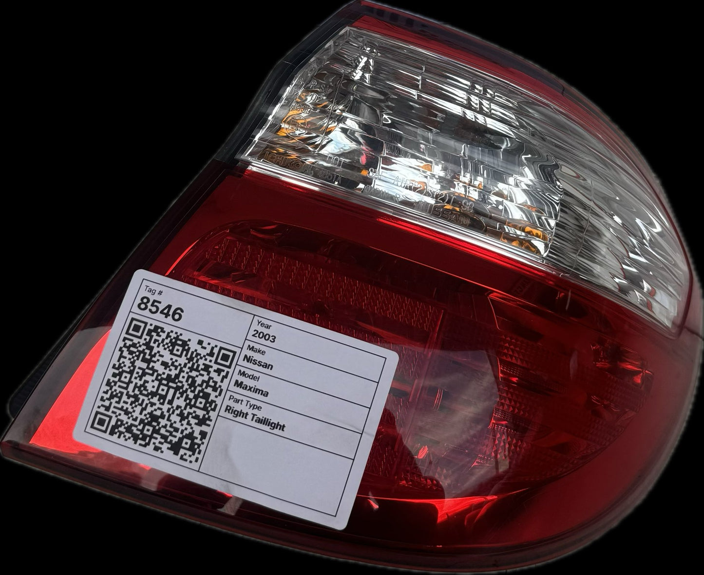 2003 Nissan Maxima Sedan Right Taillight