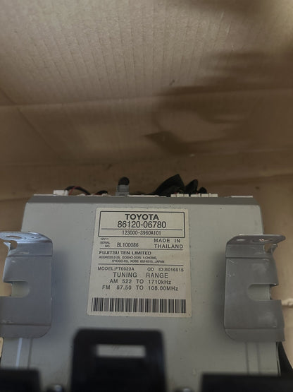 Stereo Head Unit, 8612006780, 2014, Toyota, Camry