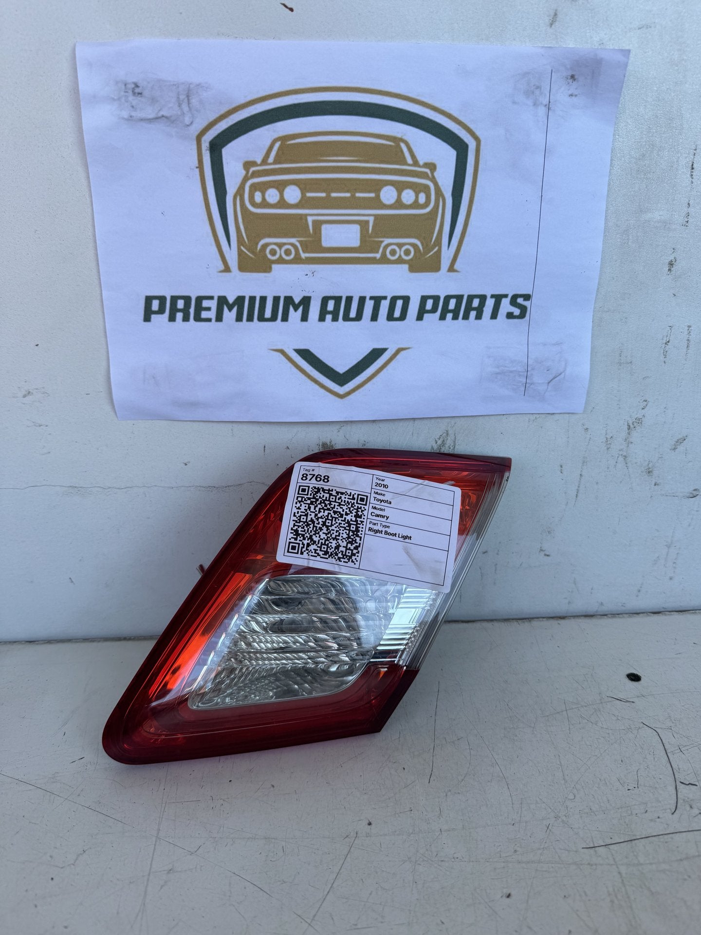 2010 Toyota Camry XV40 Sedan Right Boot Light