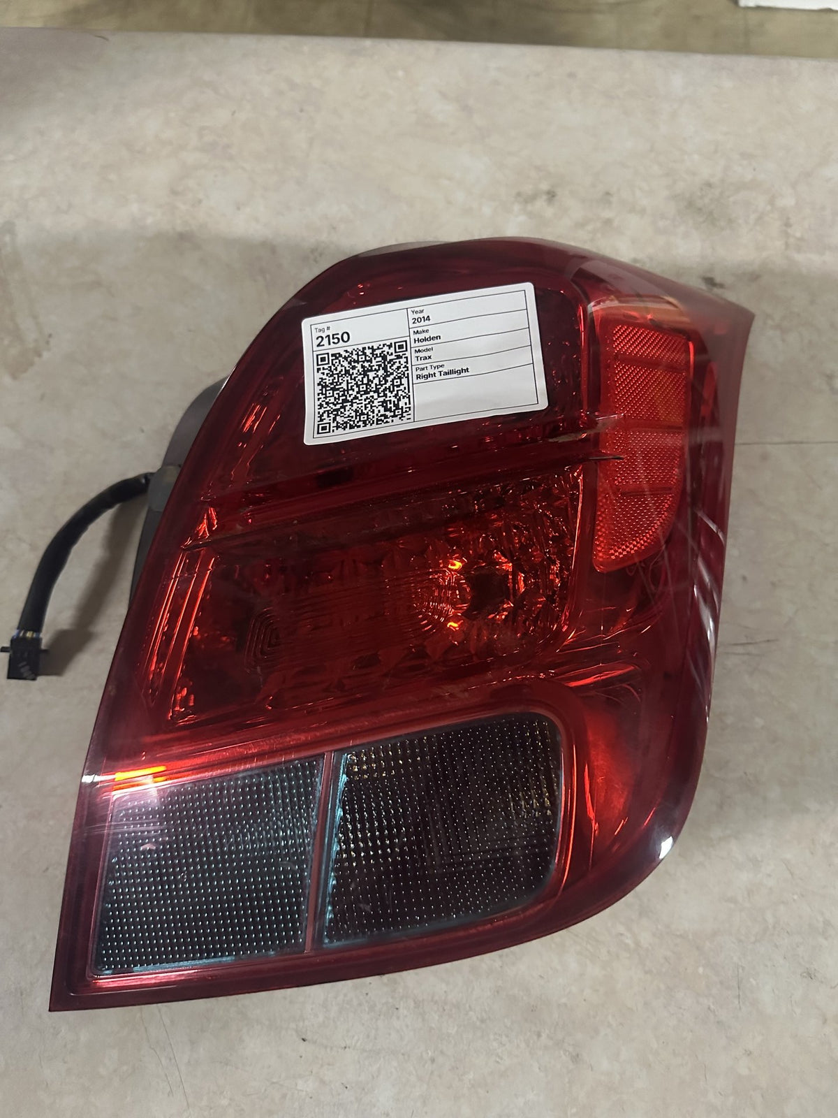 2014 Holden Trax TJ Station Wagon Right Taillight 13686