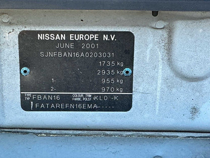 2001 Nissan Pulsar ST N16