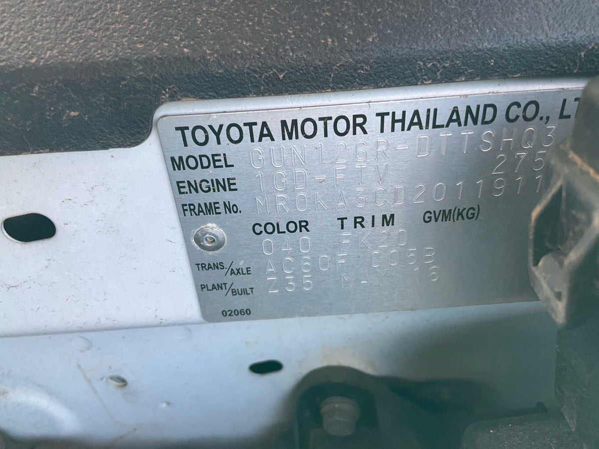 2016 Toyota Hilux AN120