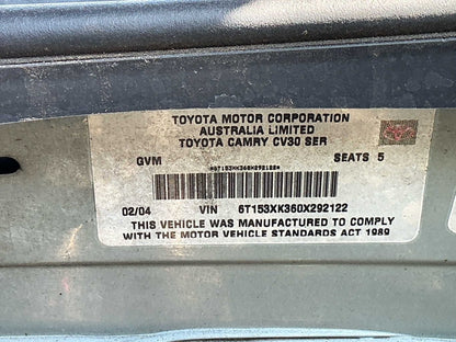 2004 Toyota Camry Altise XV30