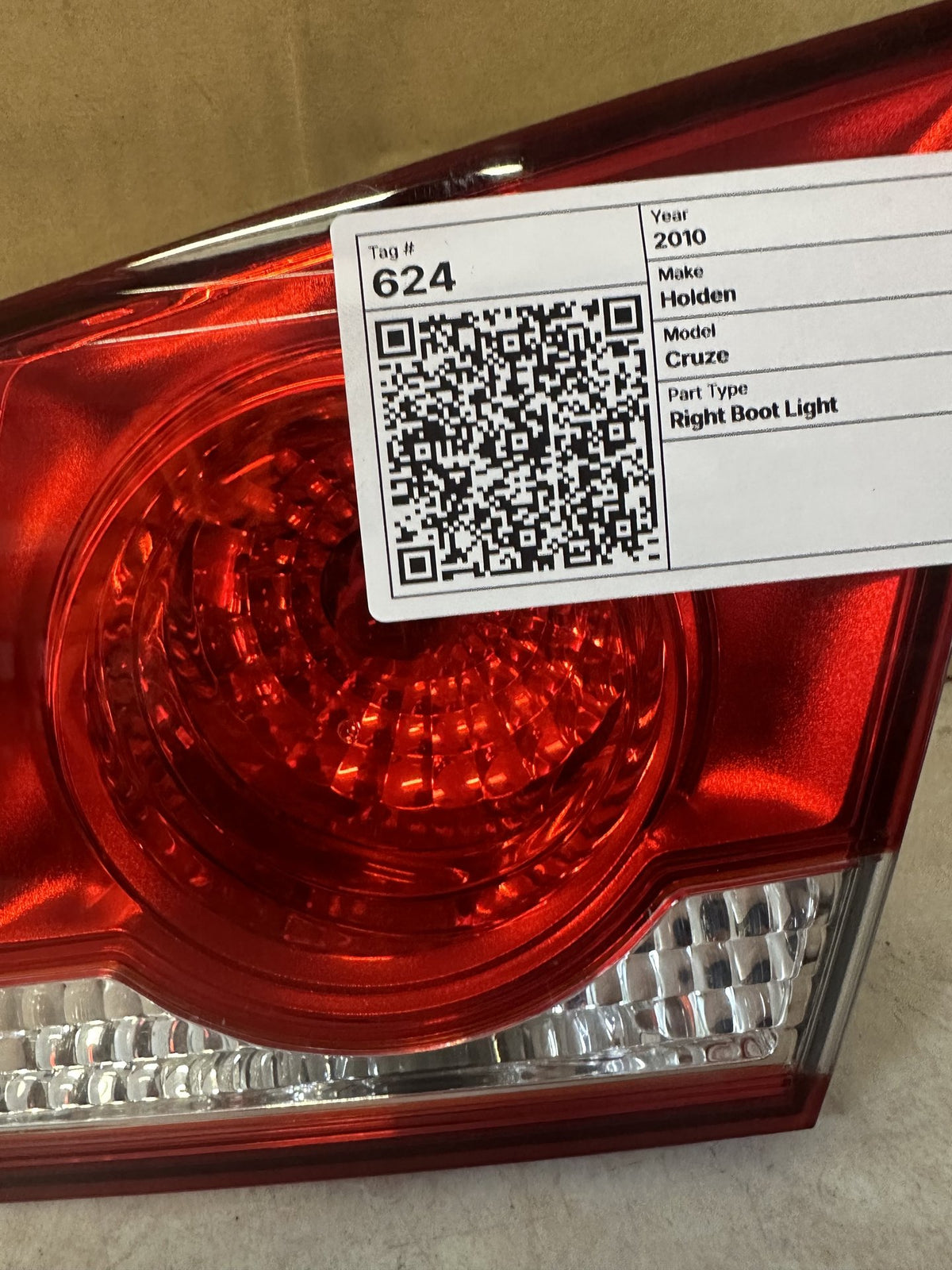 2010 Holden Cruze Cruze Right Boot Light 0775