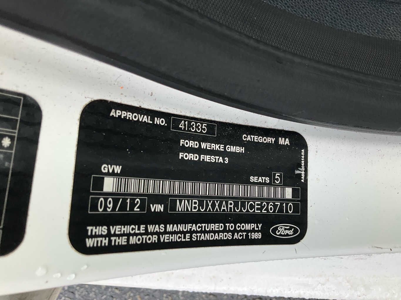 2012 Ford Festiva