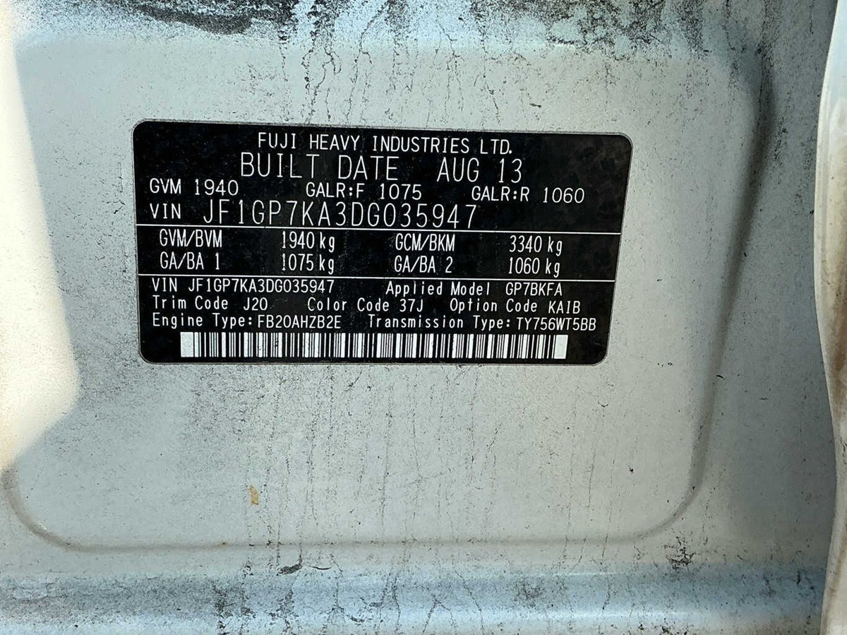 2013 Subaru XV I GP