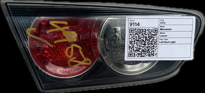 2012 Mitsubishi Lancer Sedan Left Boot Light