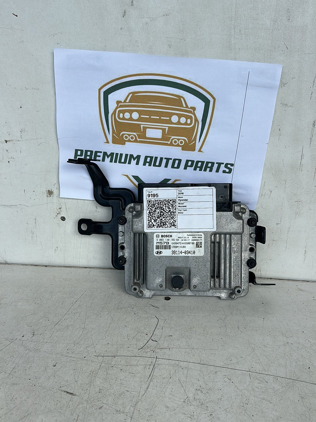 2016 Hyundai Accent Sedan ECU 39114-03410