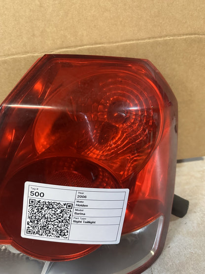 2006 Holden Barina Barina Hatchback Right Taillight 1156