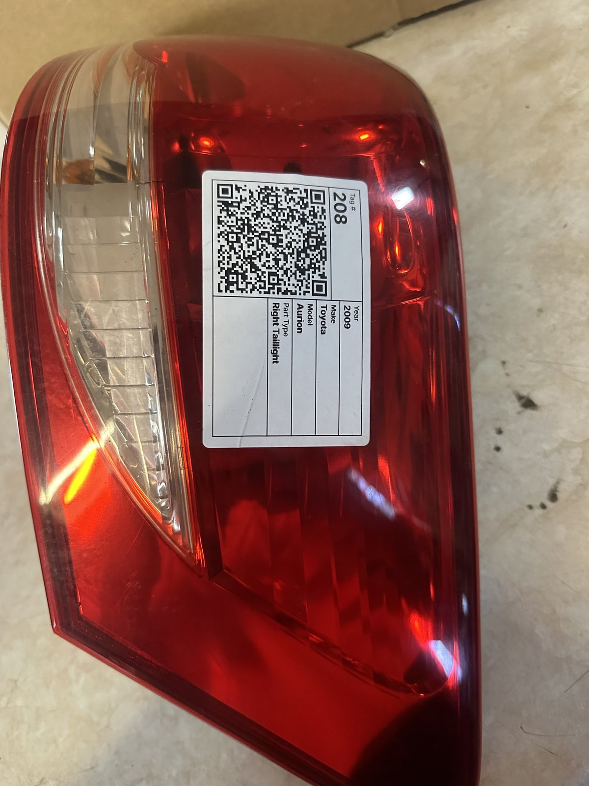 2006-2011 Toyota Aurion GSV40 - Right Taillight