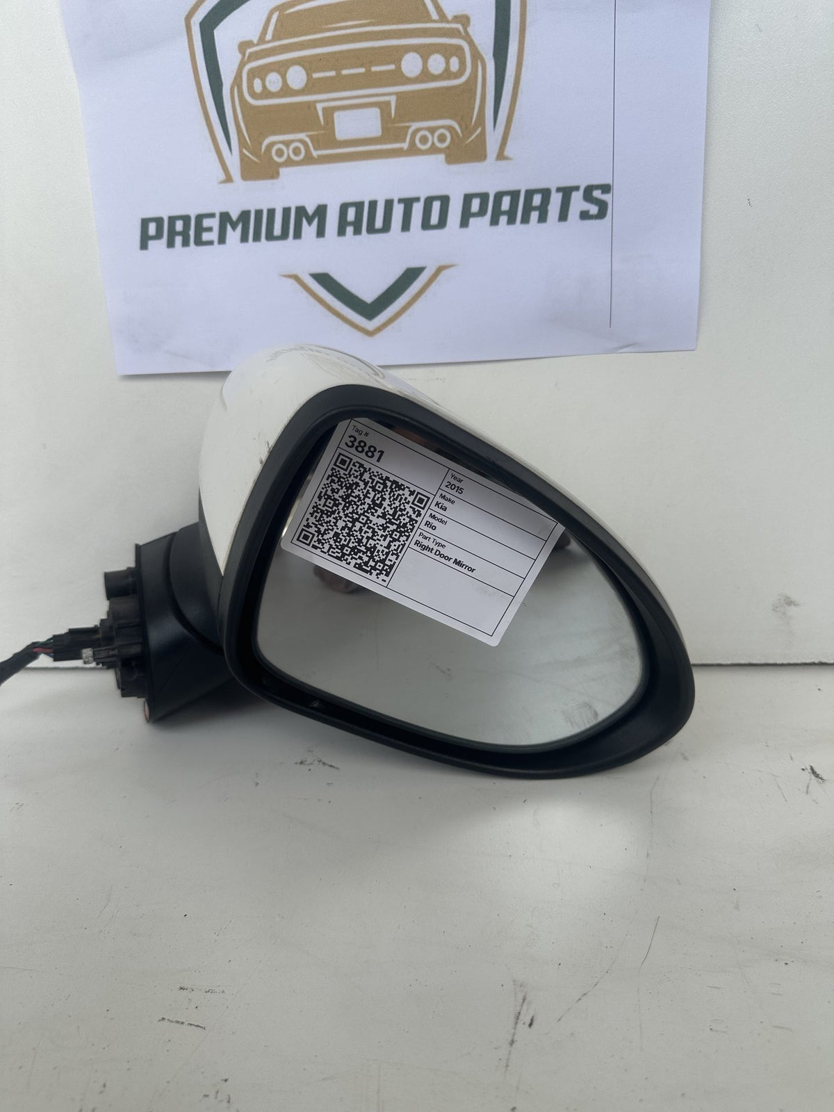 2014-2017 Kia Rio UB Hatchback Right Door Mirror 027564