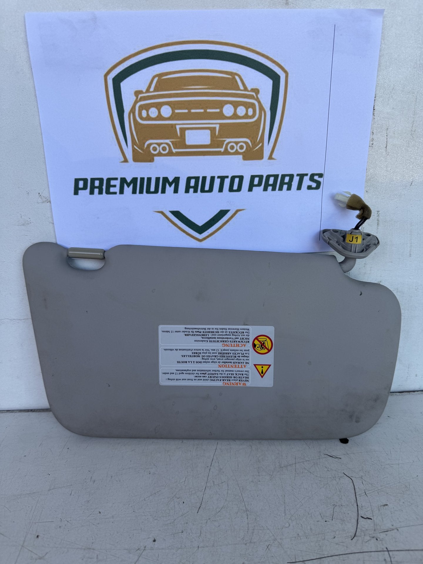 2013 Nissan Pulsar C12 Hatchback Left Sun Visor