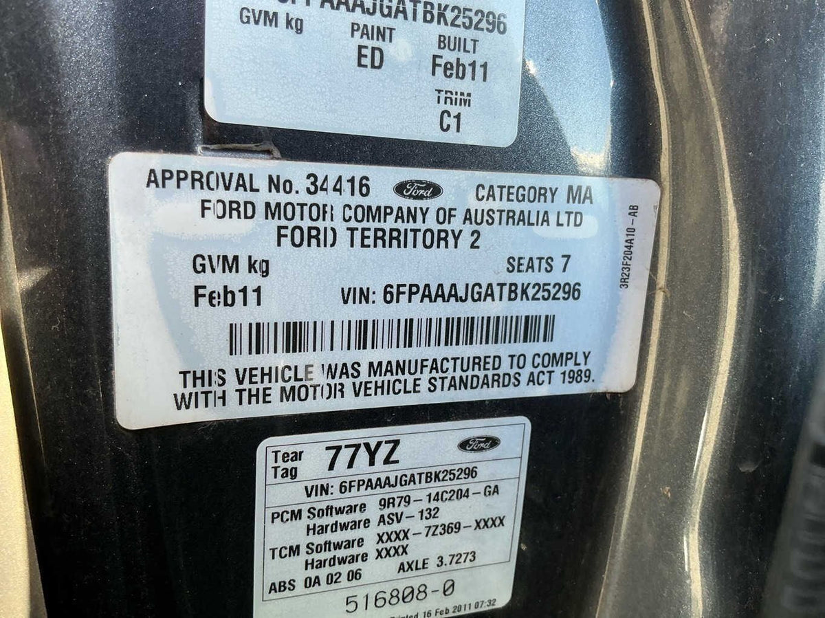 2011 Ford Territory TX SY