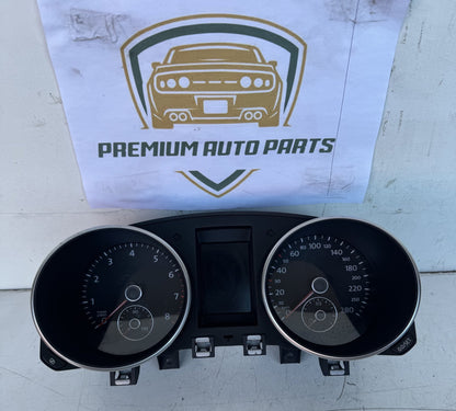 2010 Volkswagen Golf MK6- 5K Station Wagon Instrument Cluster