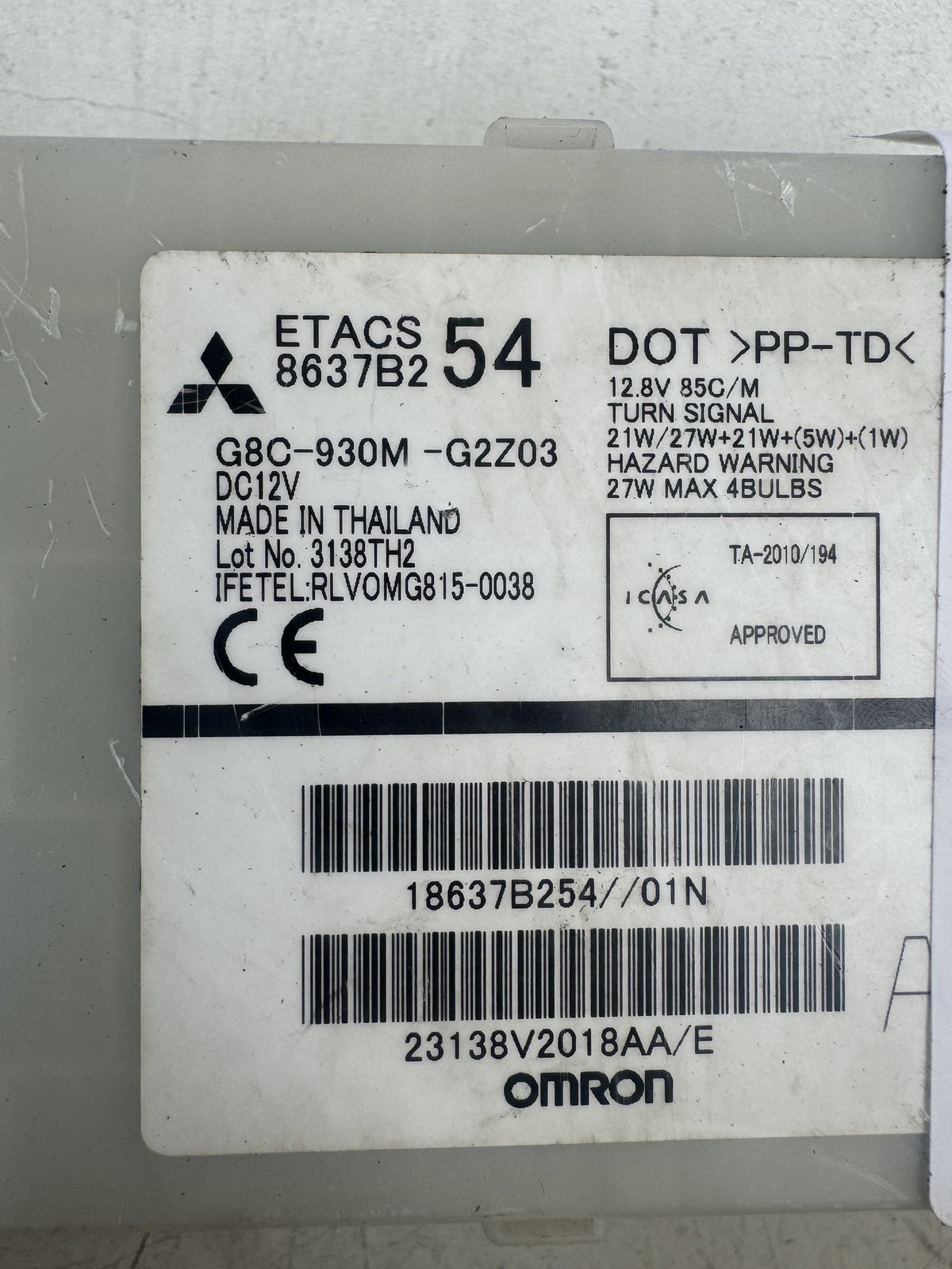 2021 Mitsubishi Triton MR Double Cab Utility BCM Kit