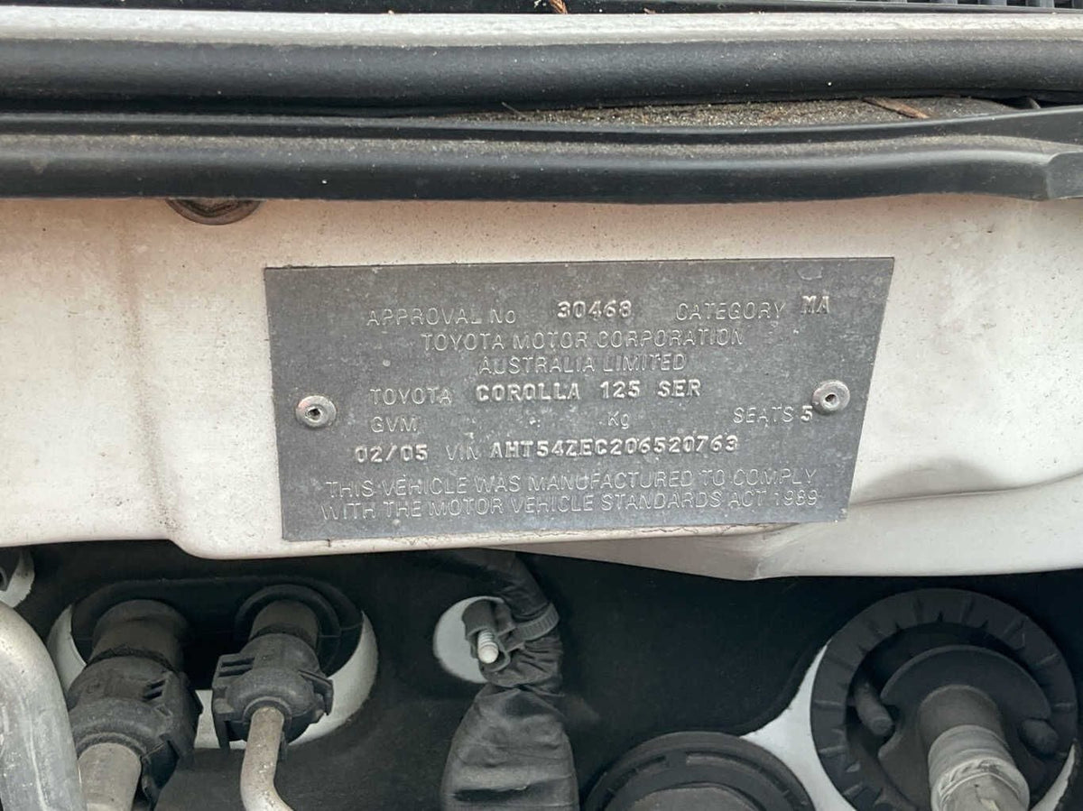 2005 Toyota Corolla Ascent E120