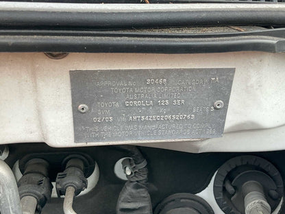 2005 Toyota Corolla Ascent E120